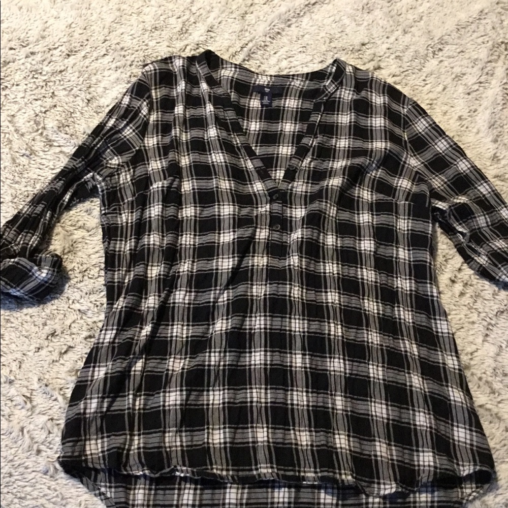 Gap Plaid Flannel Tunic
